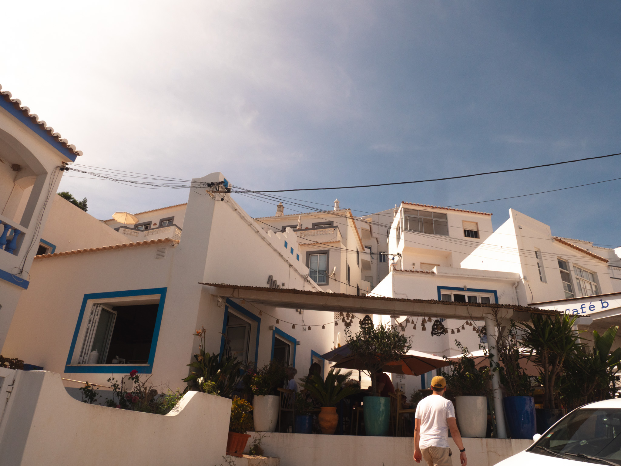 White houses and blue shutters in Burgau