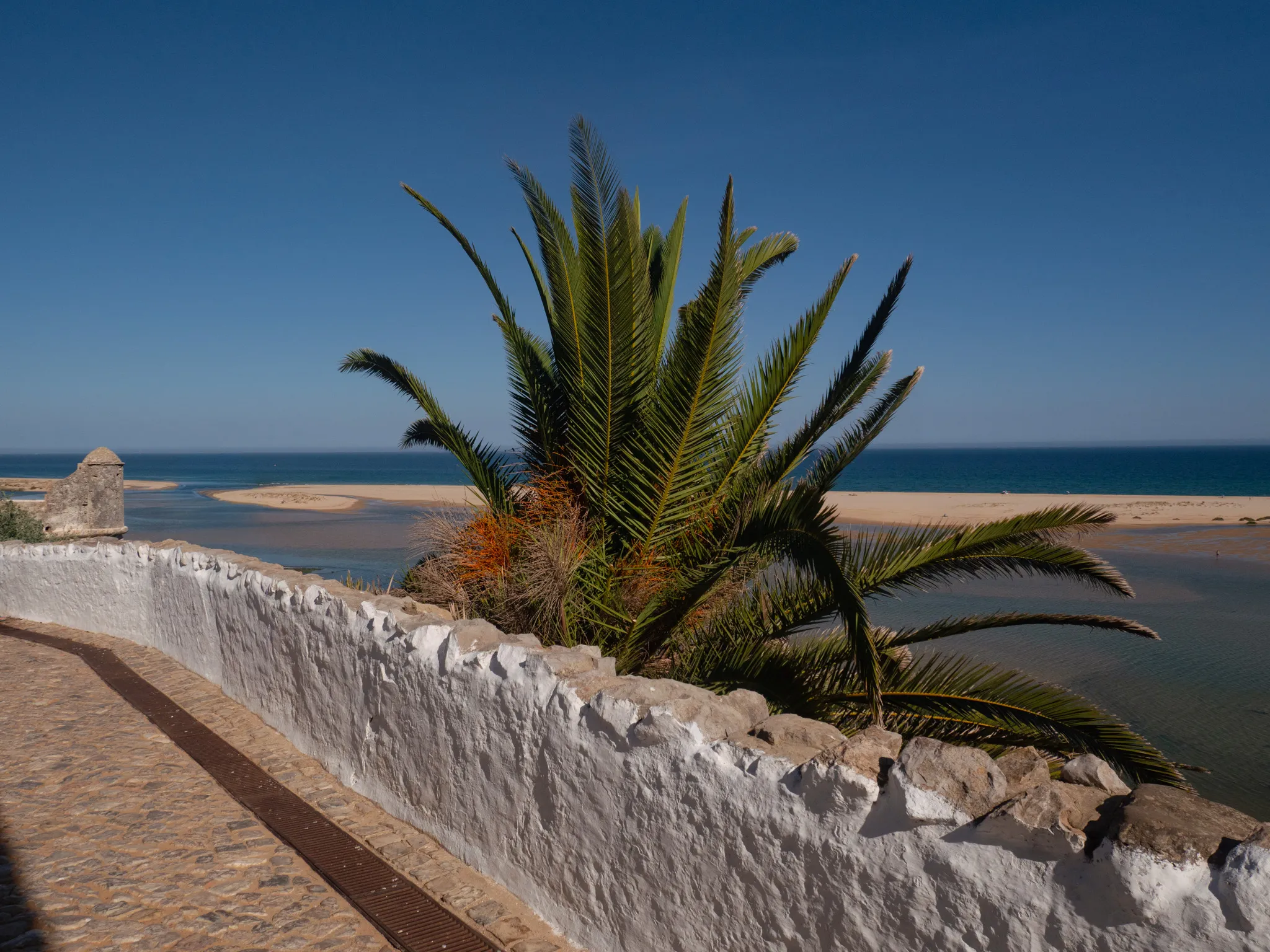 The tidal bay below Cacela Velha at low tide
