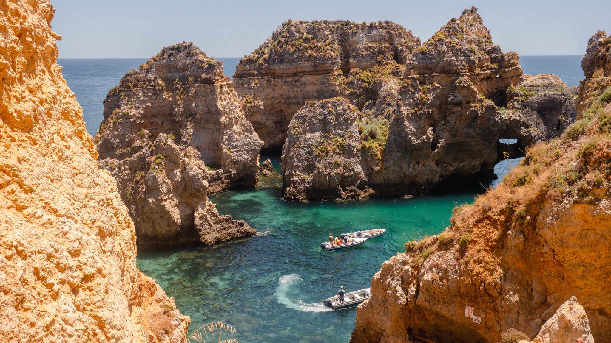 The village of Burgau tumbling down to the sea