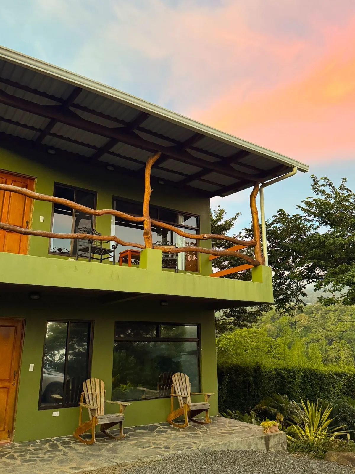 Cloud forest view from Rainbow Valley Lodge